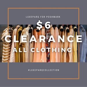 All clothes on sale for $6 or less today!